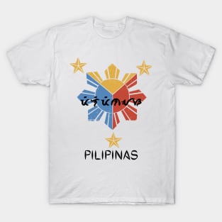 Filipino Pride Pilipinas in Baybayin T-Shirt